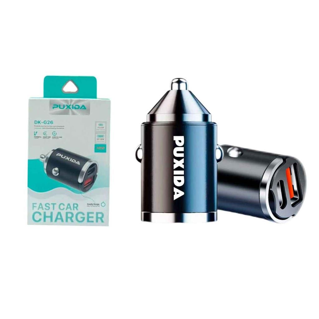 CARGADOR PARA AUTO 18W+30W