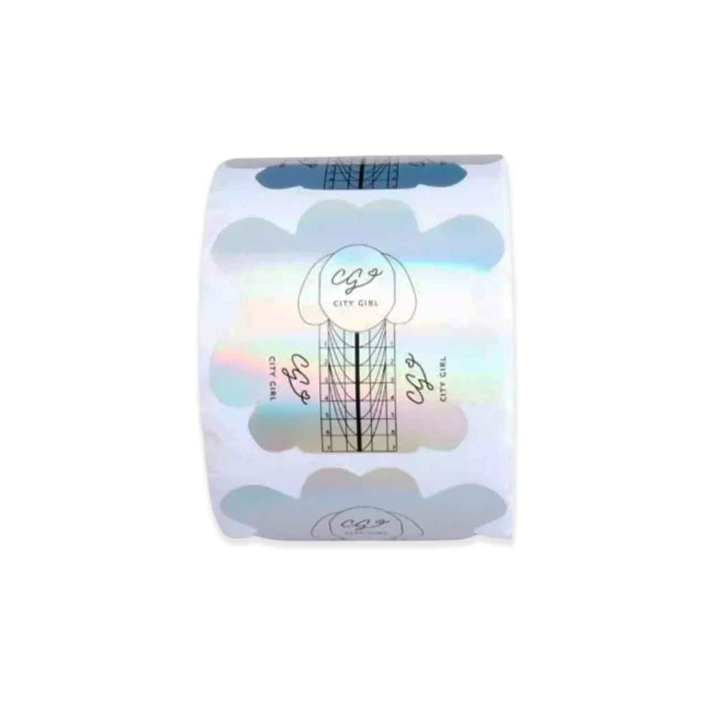 ROLLO DE MOLDES PARA UÑAS ARCOIRIS