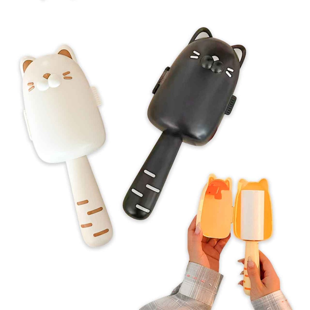 RODILLO QUITA PELUSA CON ESTUCHE DE GATITO