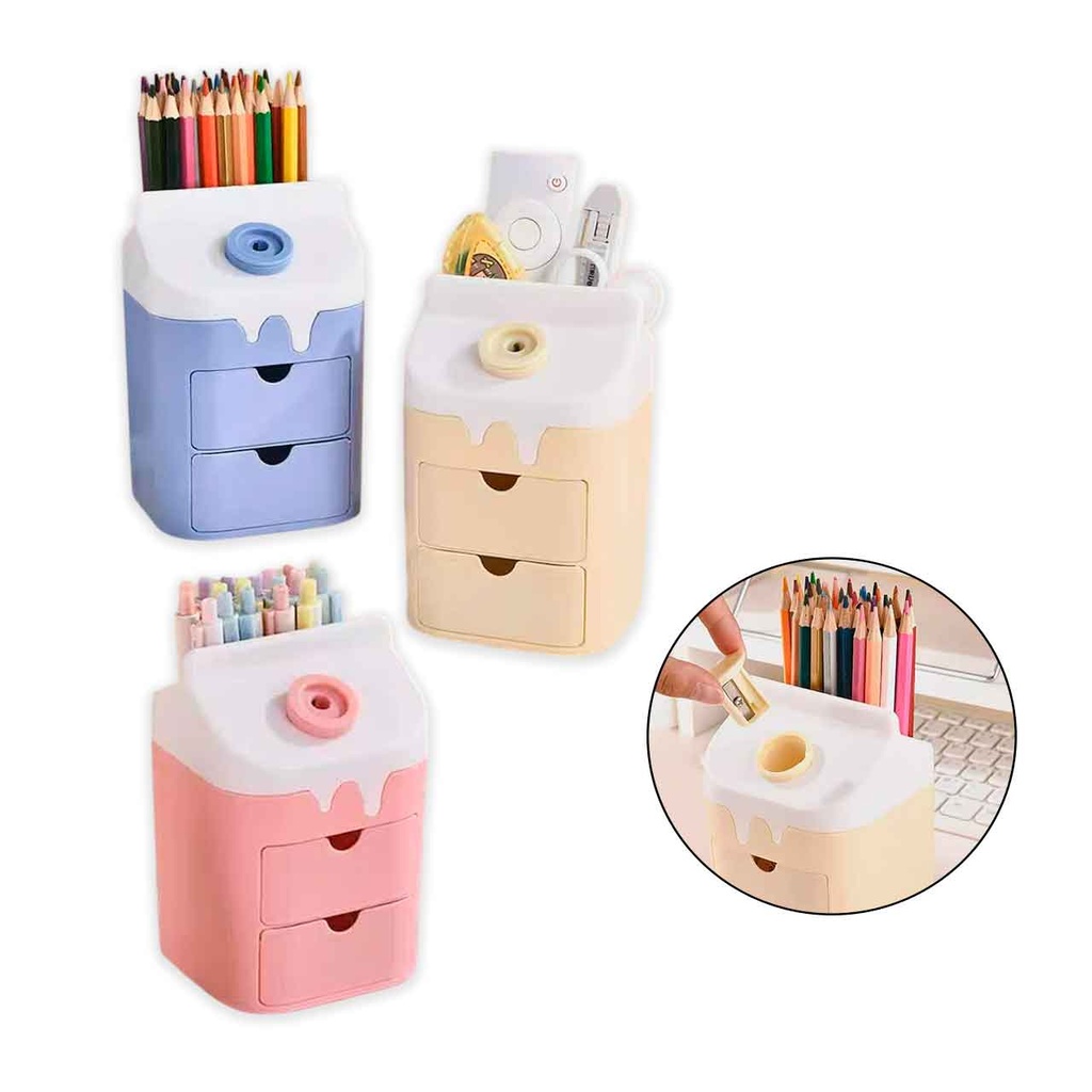 ORGANIZADOR DE ESCRITORIO CON SACAPUNTAS