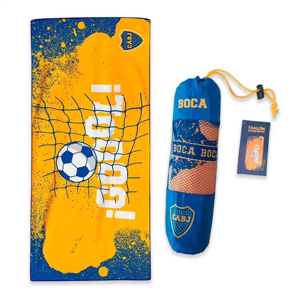 TOALLÓN SECADO RÁPIDO BOCA JUNIORS 150×70 CM