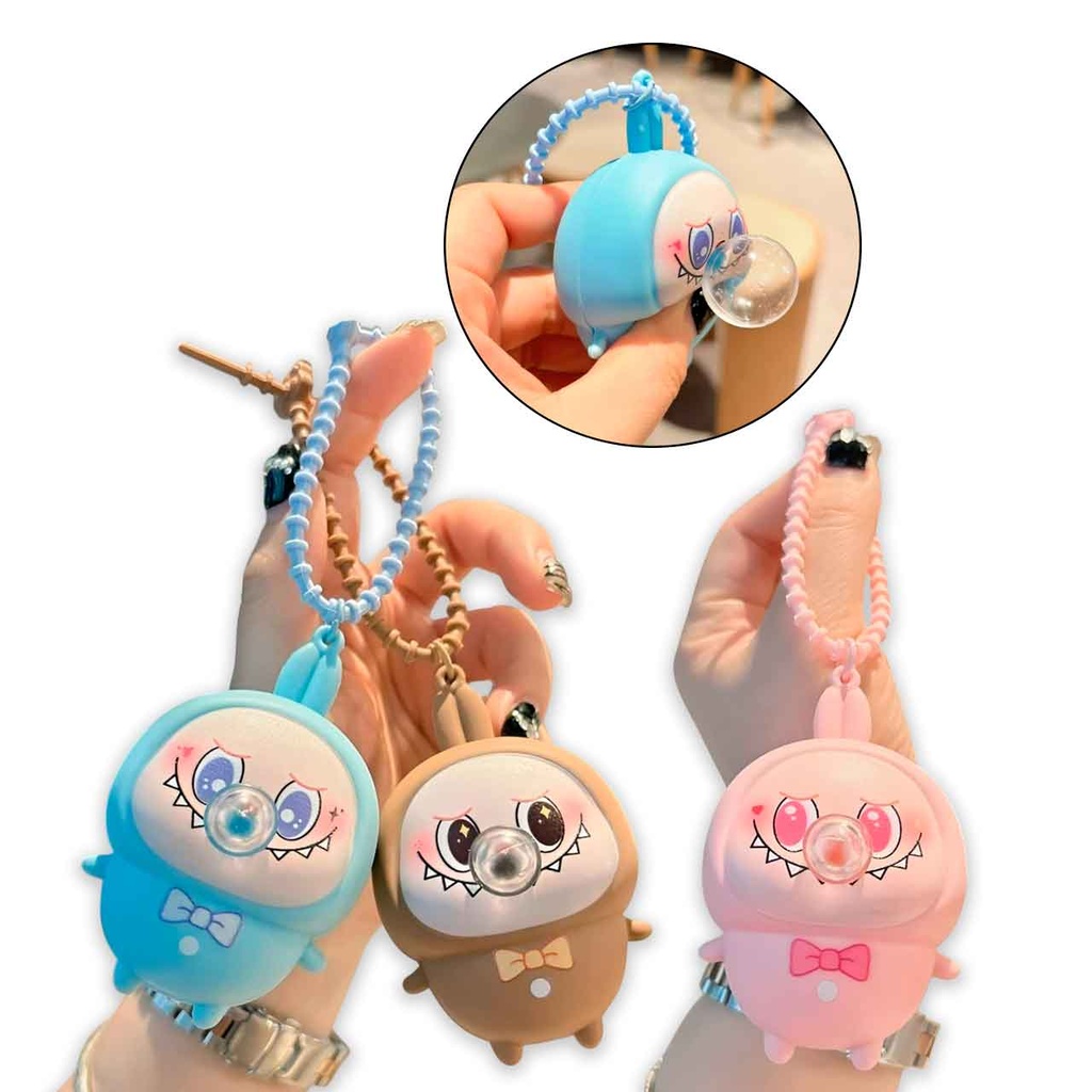 LLAVERO LABUBU CON BURBUJA INFLABLE