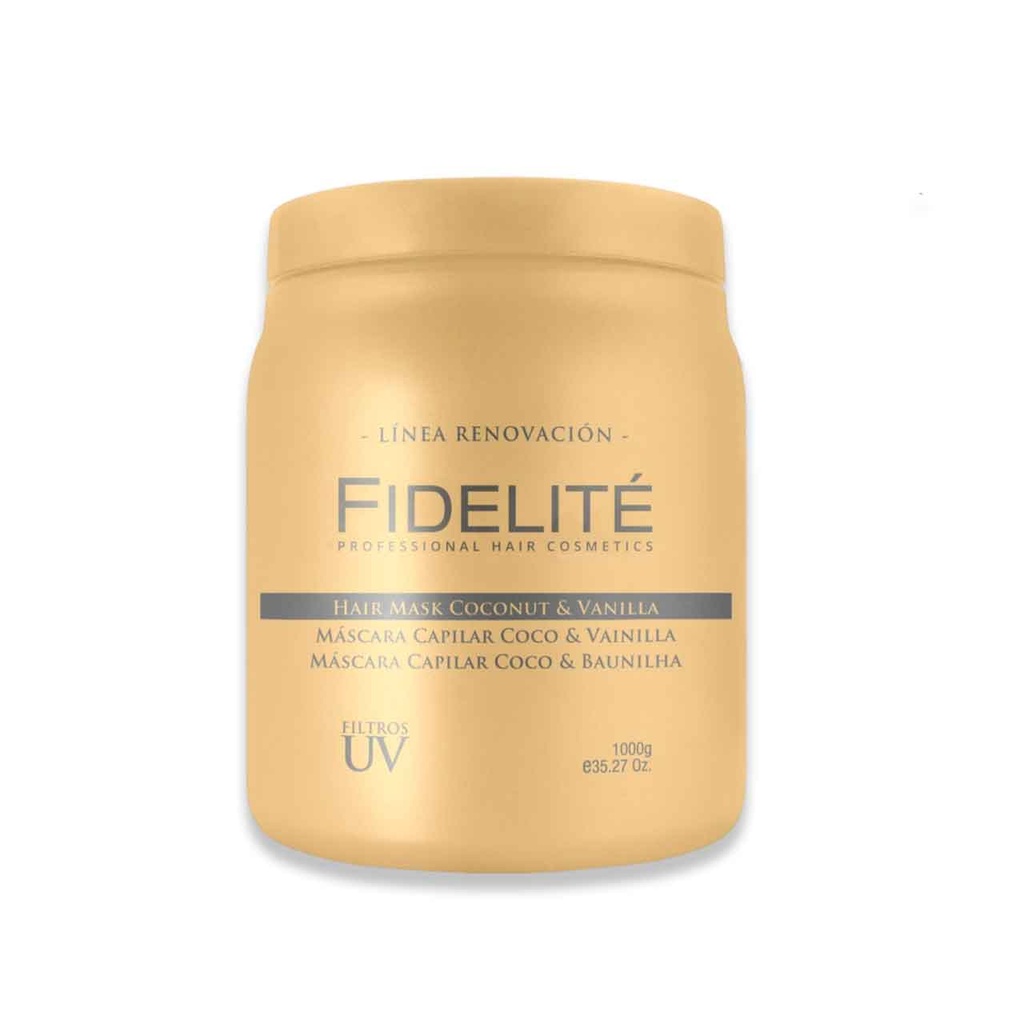 [PM-ART406] MÁSCARA CAPILAR DE COCO Y VAINILLA 1000G FIDELITÉ