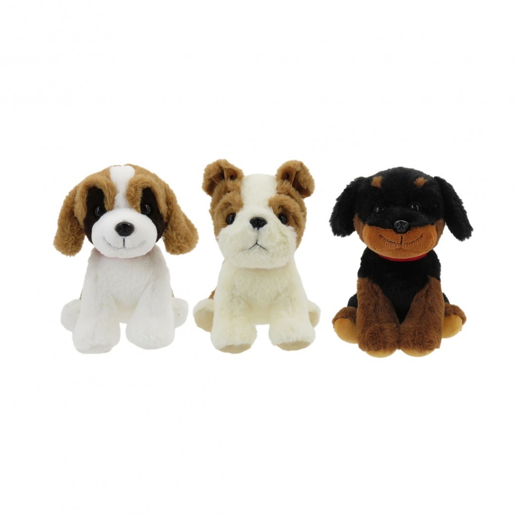 PELUCHE DE PERRO CON SONIDO 23CM APROX