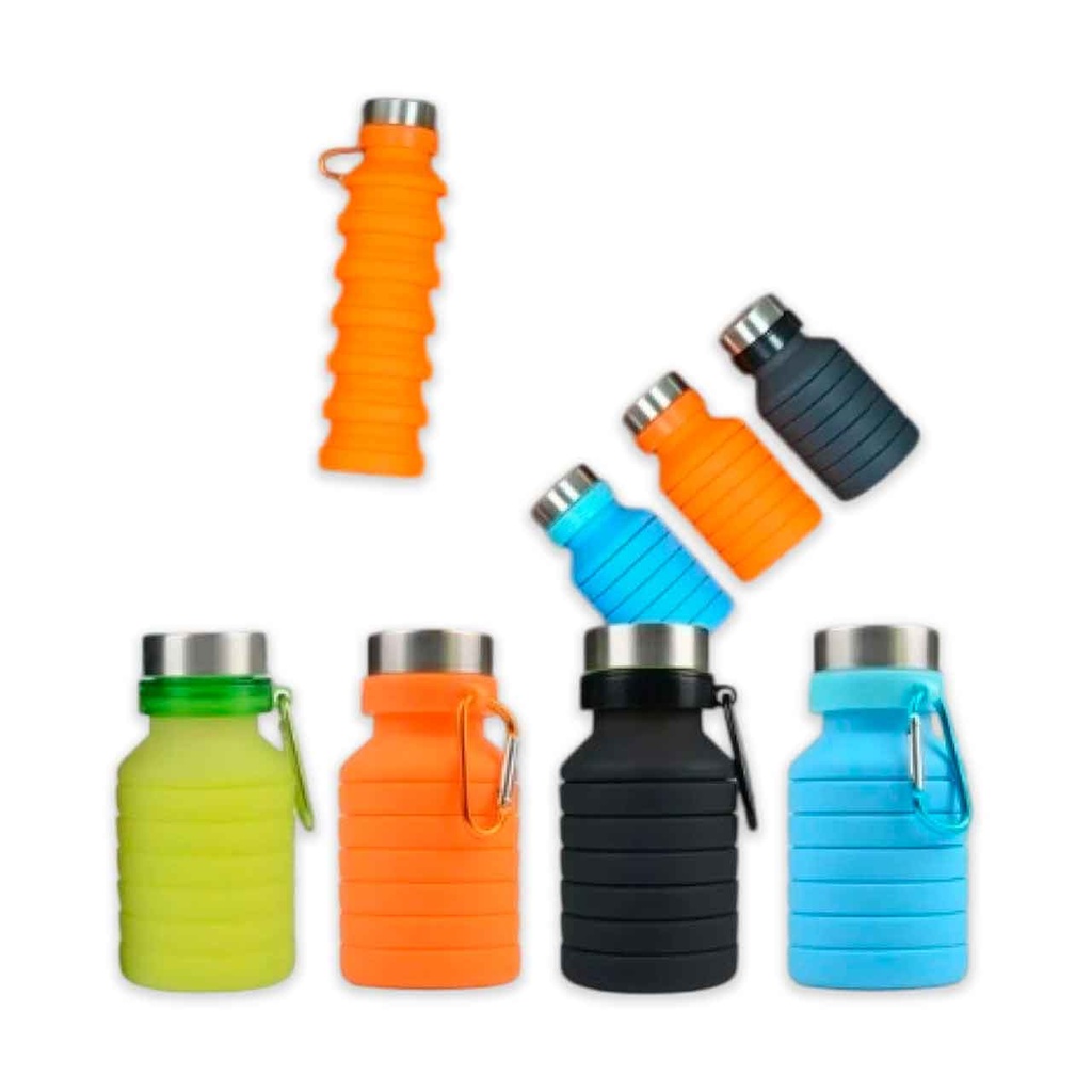BOTELLA DE SILICONA PLEGABLE 500ML