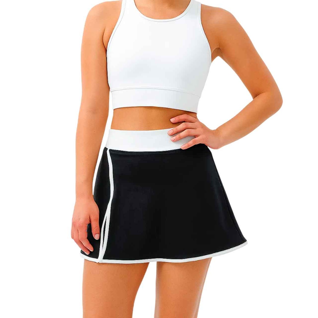 POLLERA DEPORTIVA SUNA NEGRA