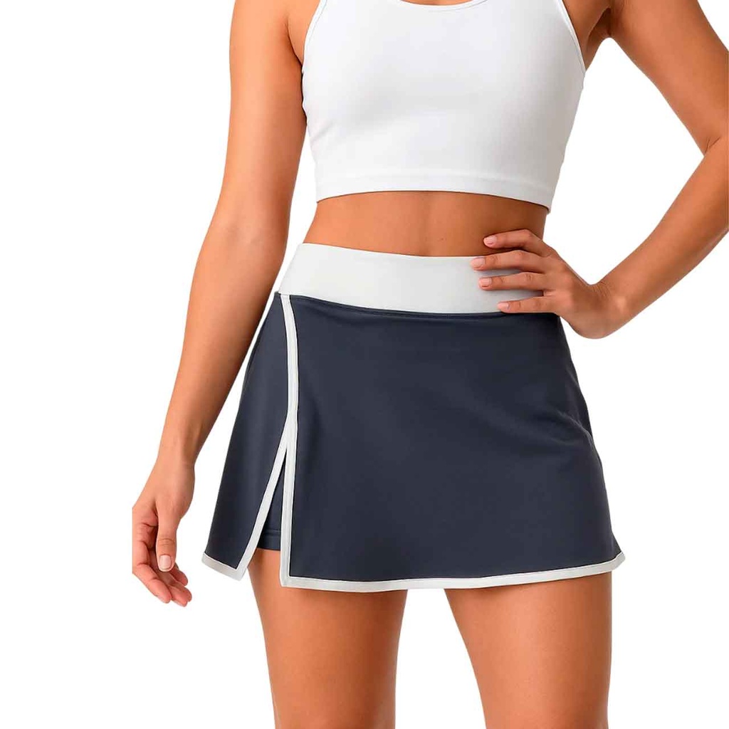 POLLERA DEPORTIVA SUNA GRIS AZULADO