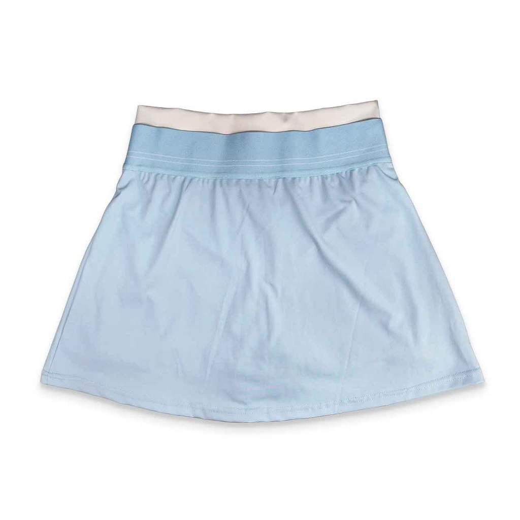 POLLERA CON SHORT CELESTE