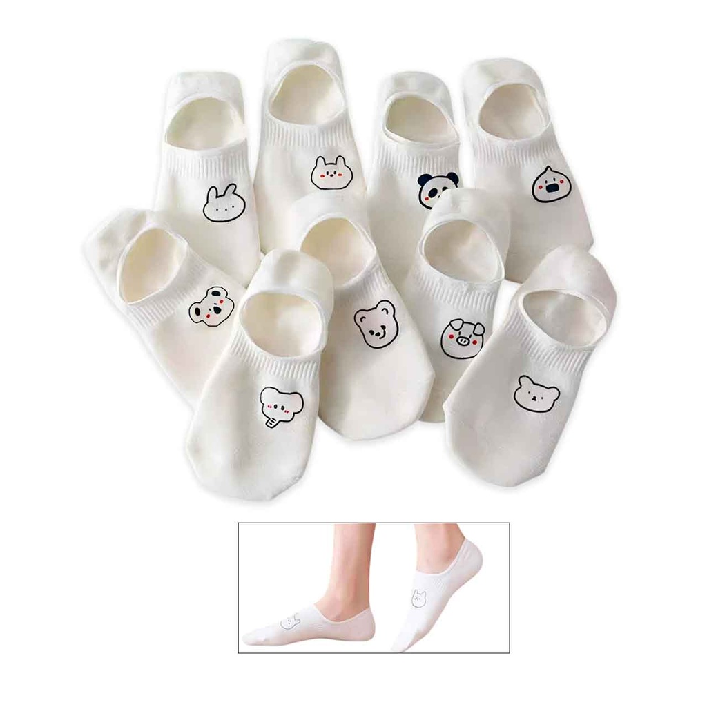 PAQUETE X10 PARES DE SOQUETES KAWAII T. 36-41