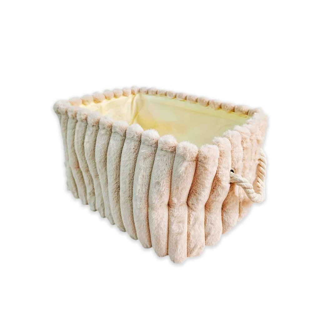 CANASTO ORGANIZADOR DE TELA 36x26x23 CM