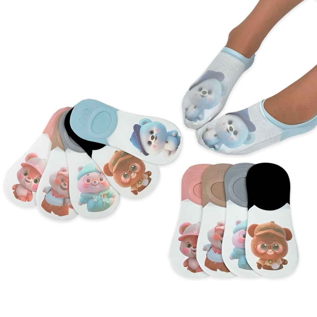 PAQUETE X10 PARES DE SOQUETES OSITO T. 36-41