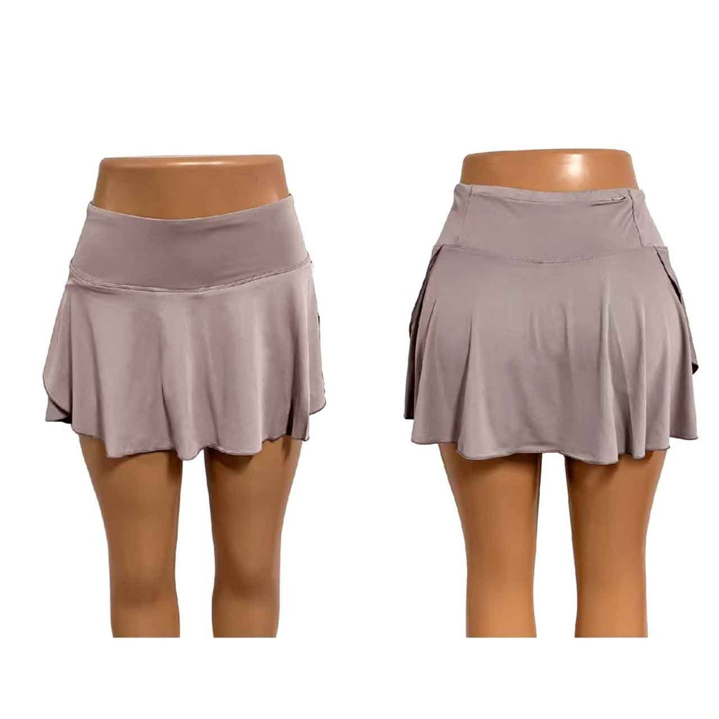 POLLERA DEPORTIVA LISA COLOR CRUDO