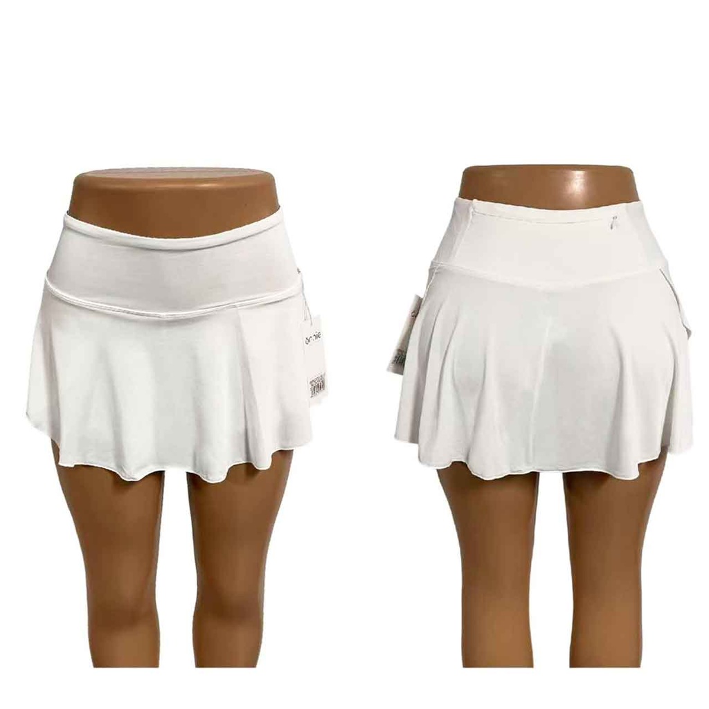 POLLERA DEPORTIVA LISA BLANCA