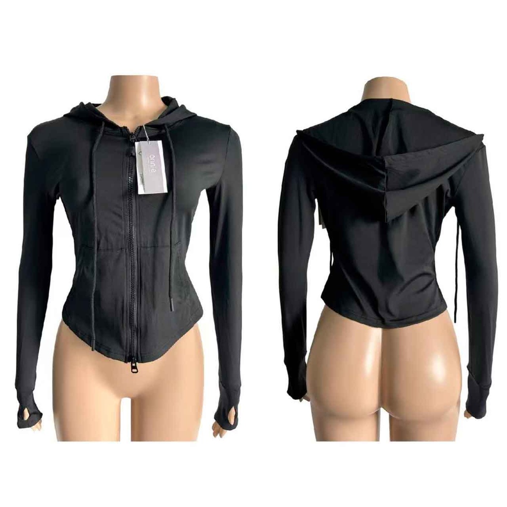 CAMPERA DEPORTIVA NEGRA
