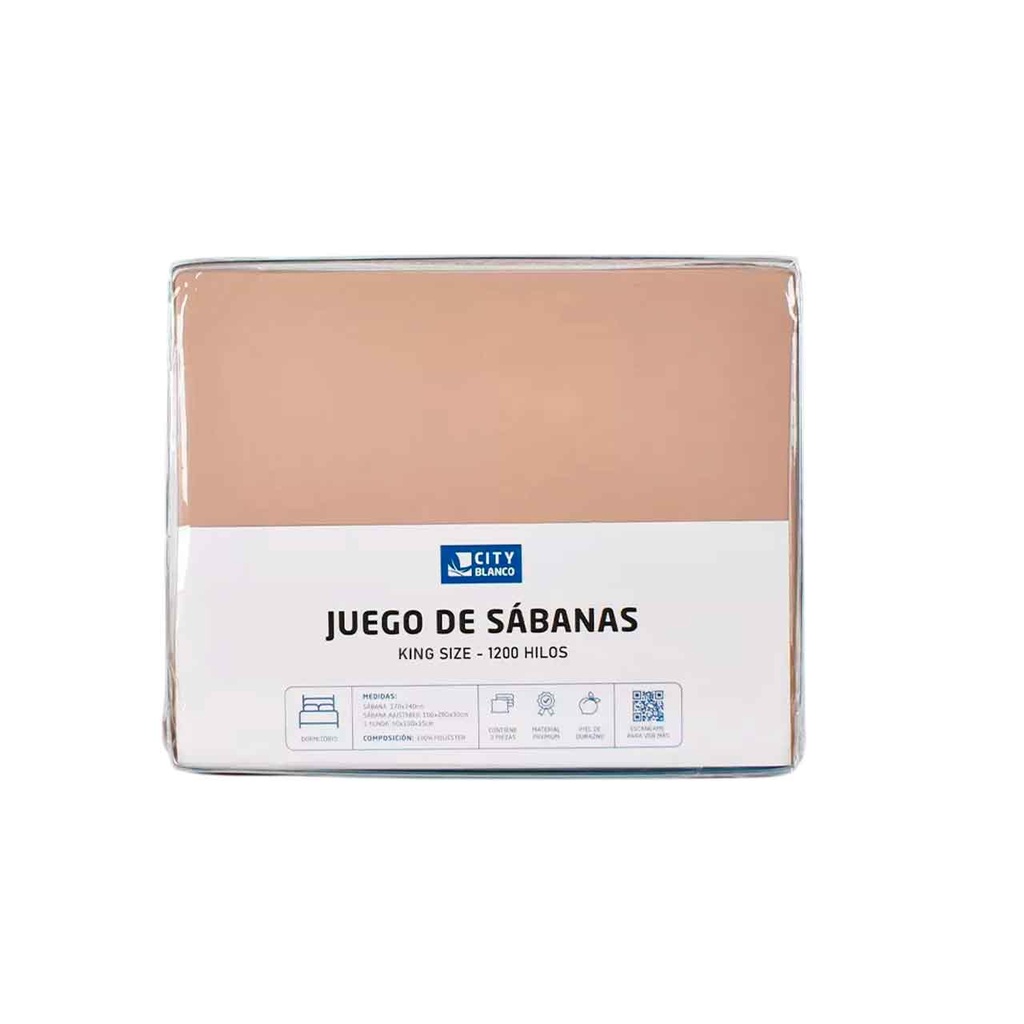 JUEGO DE SÁBANAS 1200H KING SIZE