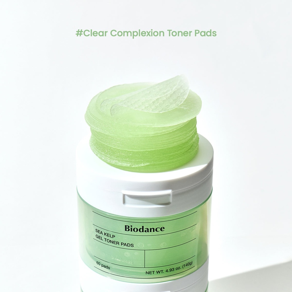 Pote 60pc Colageno Sea Kelp Gel Toner Pads calmante Biodance ORIGINAL