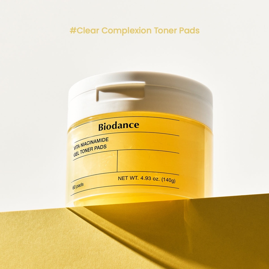 Pote 60pc Colageno Vita Niacinamide Gel Toner Pads Biodance ORIGINAL