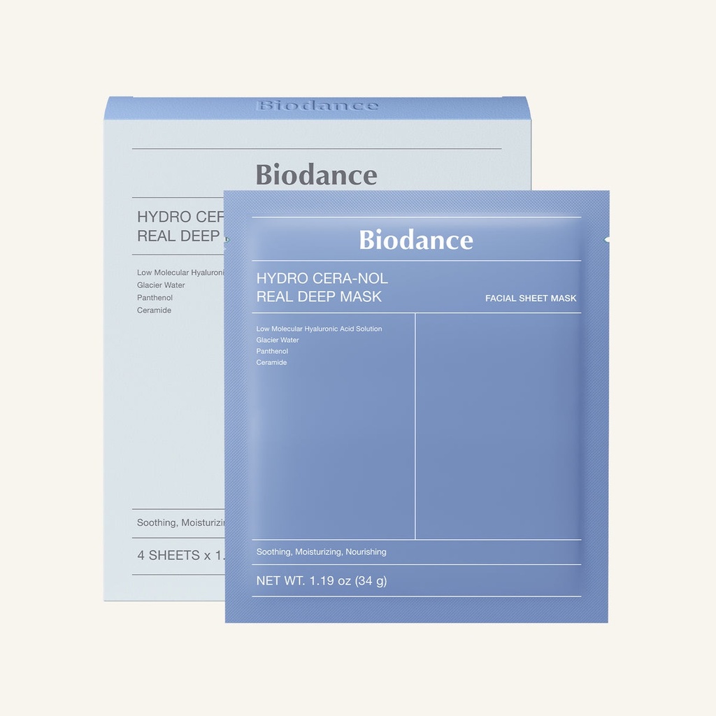 [PS-BIO037] Mascarilla Colageno Hydro Cera-nol hidratante Biodance ORIGINAL___Caja X4