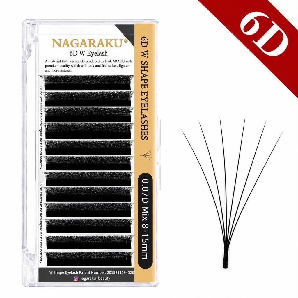 Pestañas NAGARAKU caja gris 6D 0.07D mix 8-15 mm NAGARAKU