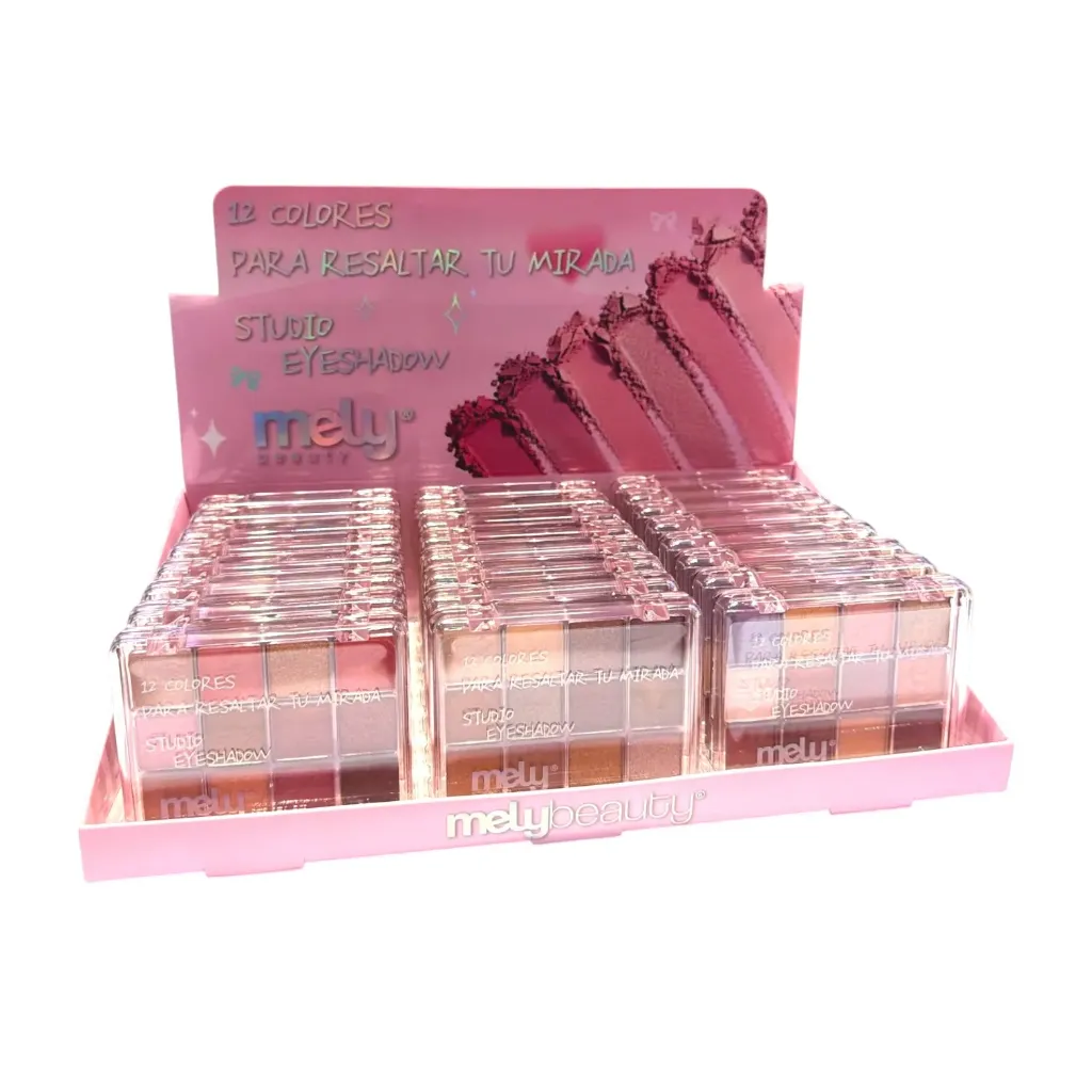 PALETA DE SOMBRAS 12 TONOS MELY