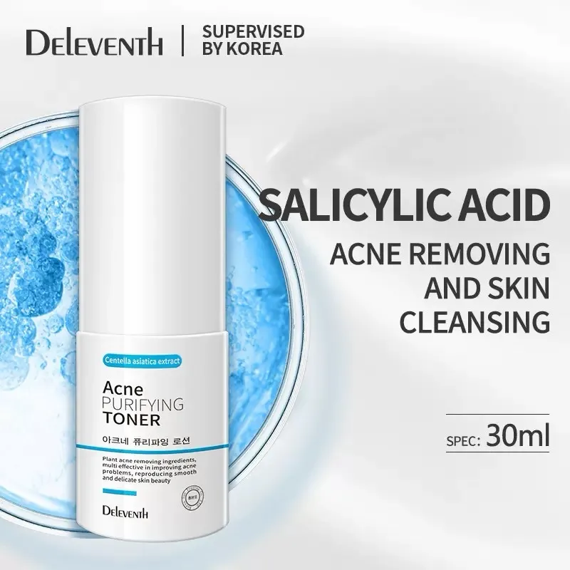 Tónico facial con acido salicilico anti acne Deleventh 30ml