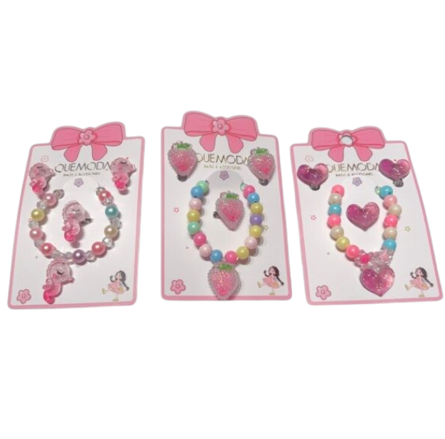 SET DE PULSERAS Y ANILLOS PARA NENA