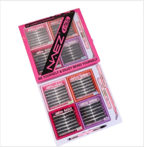 [PM-DD2852] KIT DE PESTAÑAS DIY CON PINZA Y BOND SEAL NAEZ