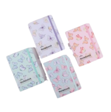 [PM-BG12349A5-1] CUADERNO TAPA DURA MARIPOSA