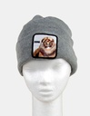 GORRO DE TELA CON ESTAMPA DE LEON