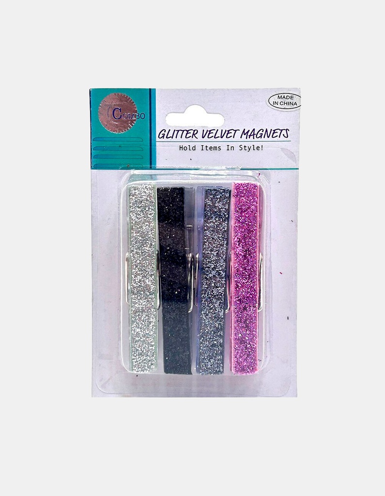 [PP-EE-02329] IMAN BROCHE CON GLITTER 7*1.5 PCS*4