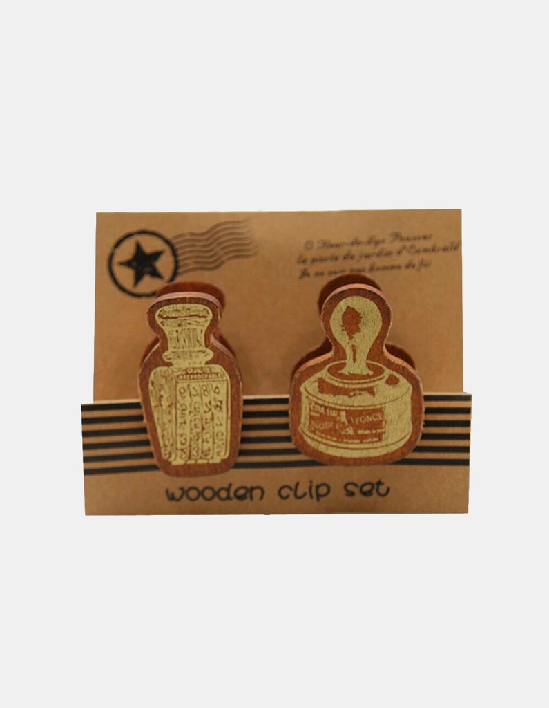 SET DE CLIPS X 2 WOODEN CLIP