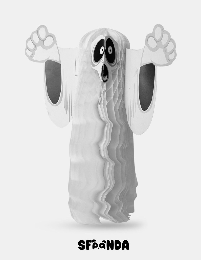 ADORNO DE PAPEL HALLOWEEN FANTASMA