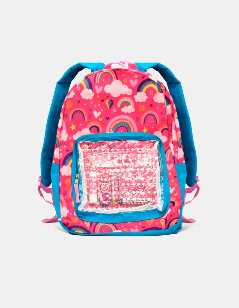 MOCHILA ARCOIRIS 45*31*14 + SET UTILES