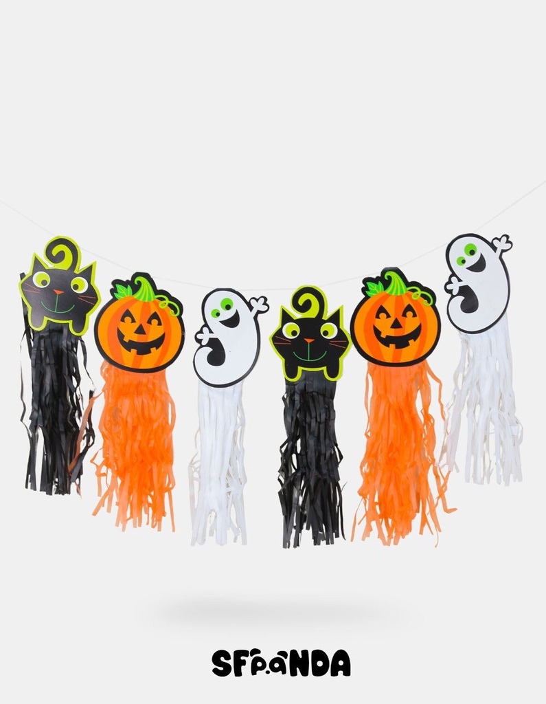 [PP-FB20143] ADORNO DE PAPEL HALLOWEEN PCS*8
