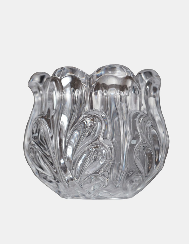 [PP-ED40123] PORTAVELA DE VIDRIO FLOR 6*7