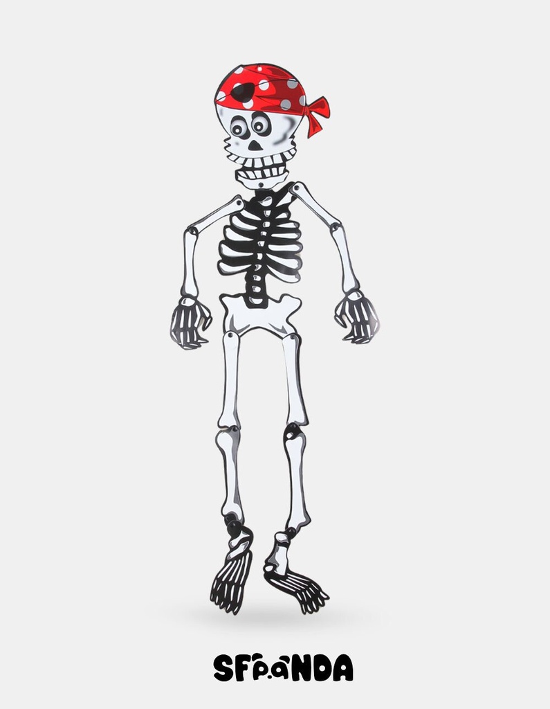 ADORNO DE PAPEL HALLOWEEN CALAVERA