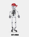 ADORNO DE PAPEL HALLOWEEN CALAVERA