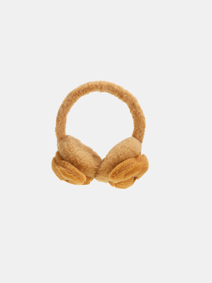 OREJERAS DE PELUCHE CON DISEÑO PERRITO