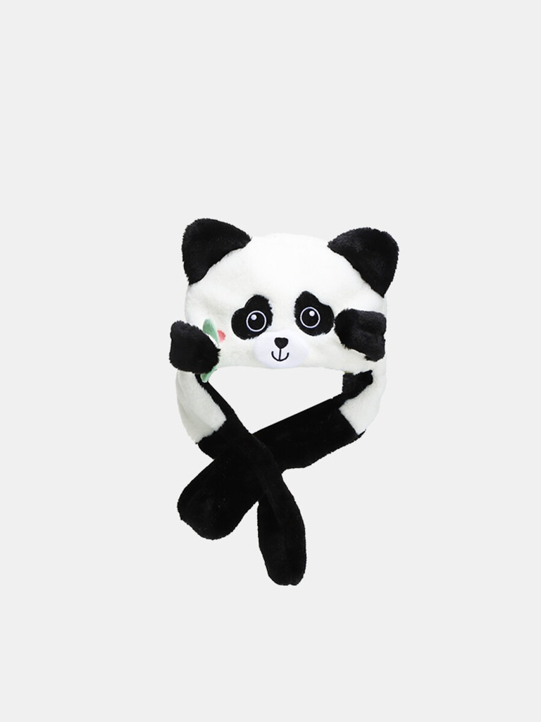 GORRO DE PELUCHE PANDA