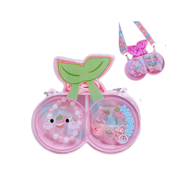 SET DE PEINADO ESTUCHE DE CEREZA