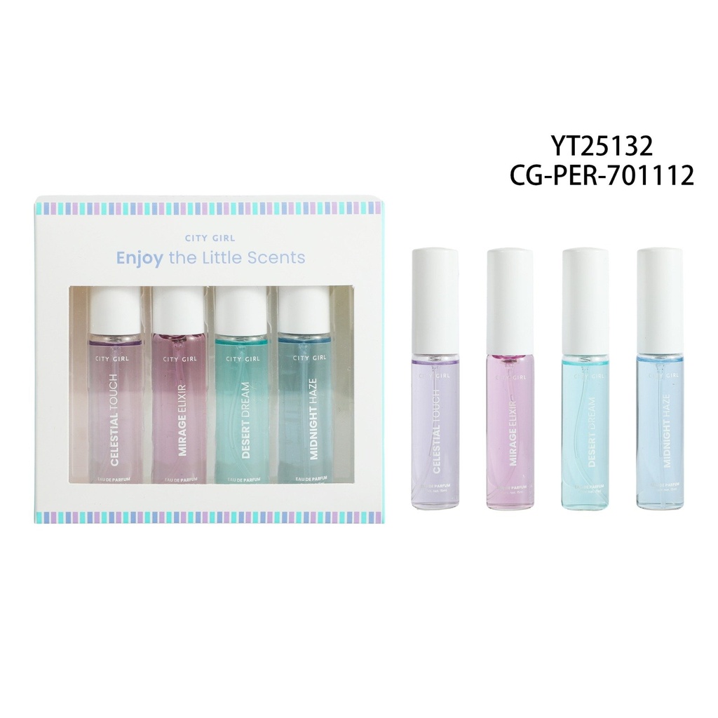 KIT DE PERFUMES ENJOY LITTLE SCENTS CITY GIRL – 4PCS