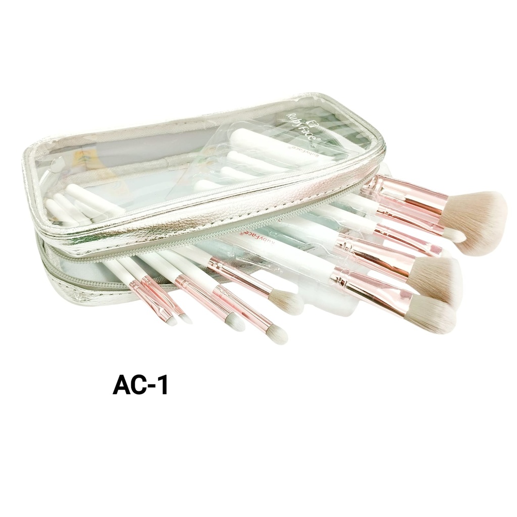 [PY-AC-1] SET BROCHAS RUBY FACE CON ESTUCHE X1U.