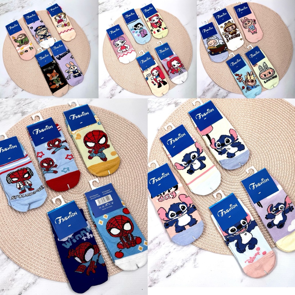 OFERTA MEDIAS SOQUETE PERSONAJES X10 PARES
