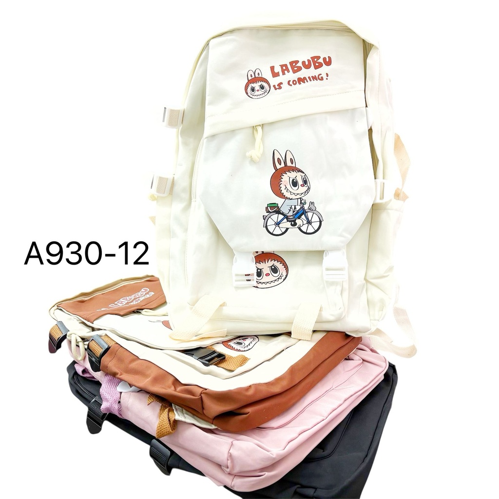 MOCHILA LABUBU CON BOLSILLOS