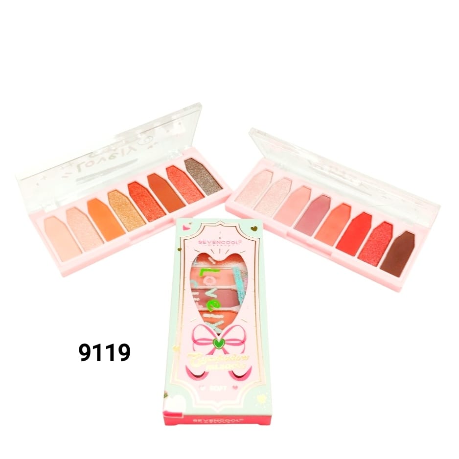 9119 MINI PALETA DE SOMBRAS SEVENCOOL X1U. *24