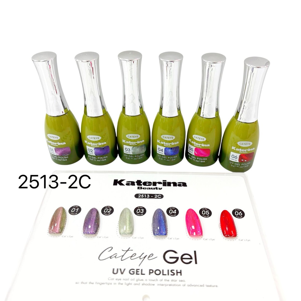 2513- ESMALTE CAT EYE KATERINA BEAUTY X6U.