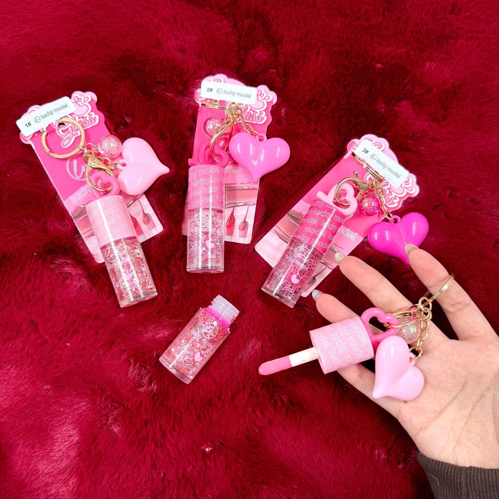 GLOSS CON LLAVERO CORAZON LUCKY MODEL X1U. *12