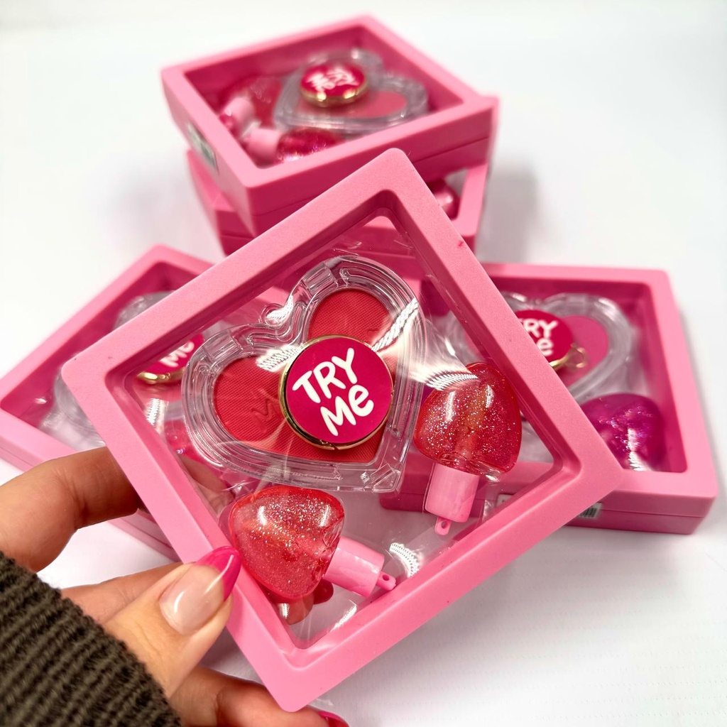 [PY-LR-3505] SET BLUSH + GLOSS BLUSH KIT MISS FON X1U