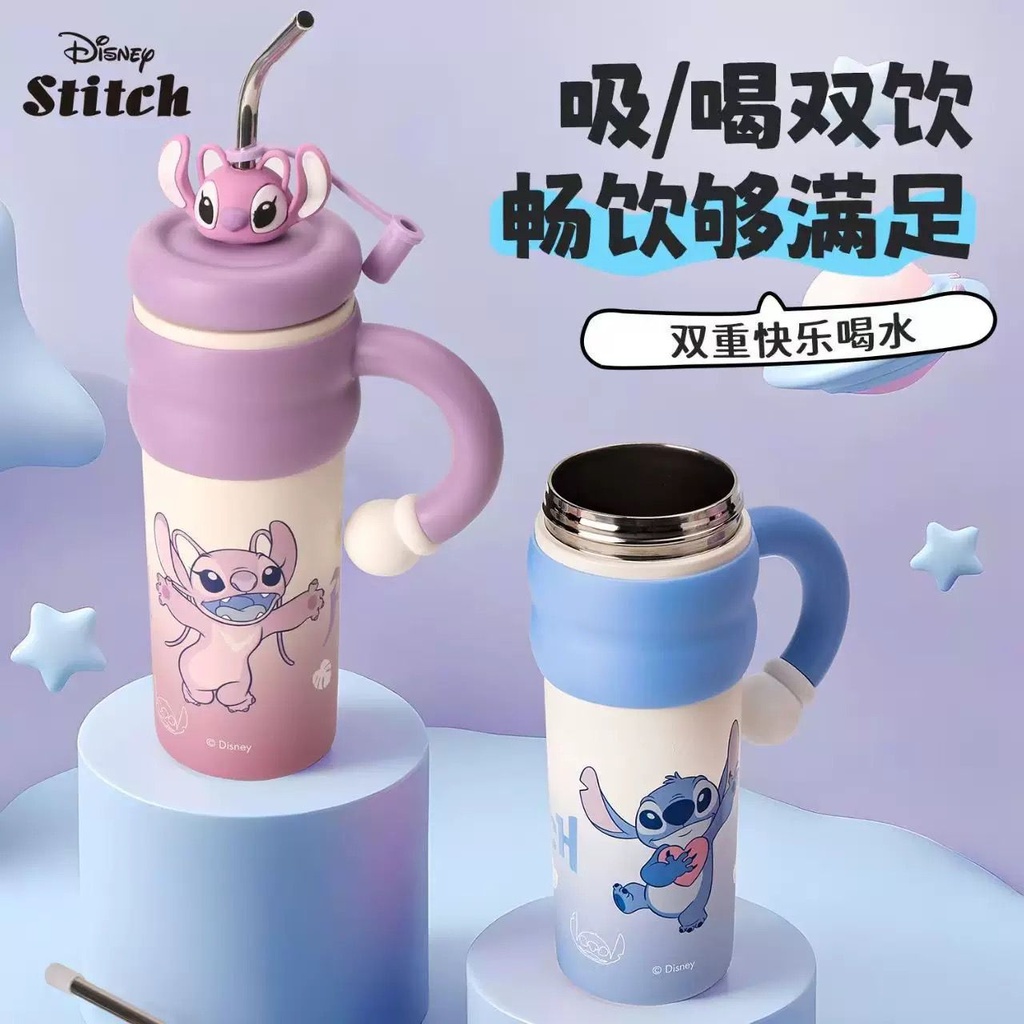 VASO TERMICO CON SORBETE PERSONAJES 850ML X1U