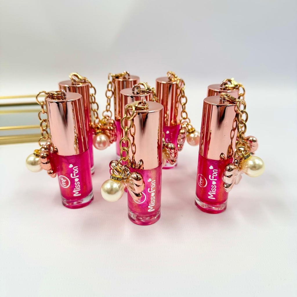 [PY-CY64] GLOSS CADENA MOÑO Y PERLA MISS FON X1U. *24